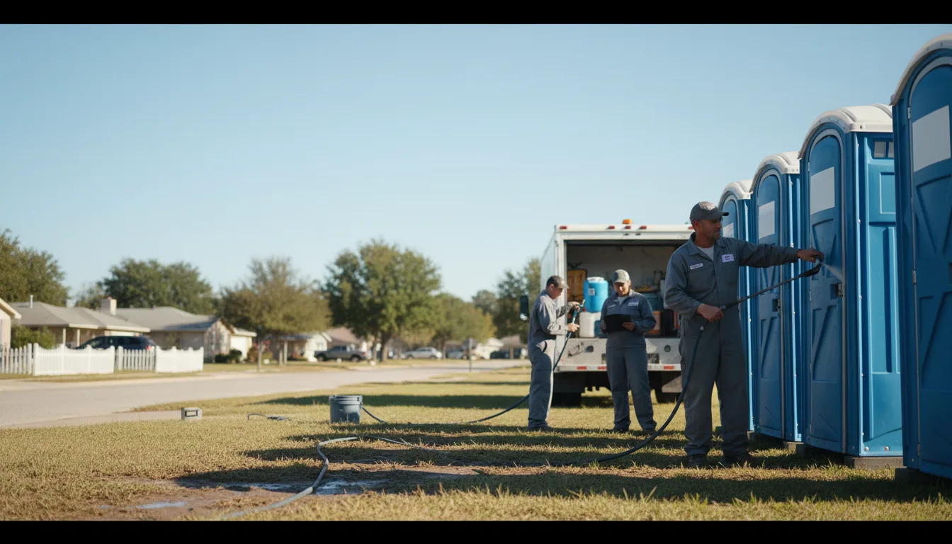 Long-Term Portable Toilet Rental in Hooks, TX near me